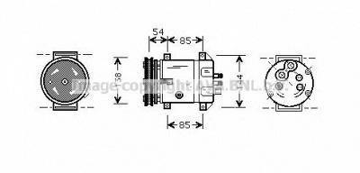 AVA QUALITY COOLING dwk020 -  Компрессор, кондиционер
